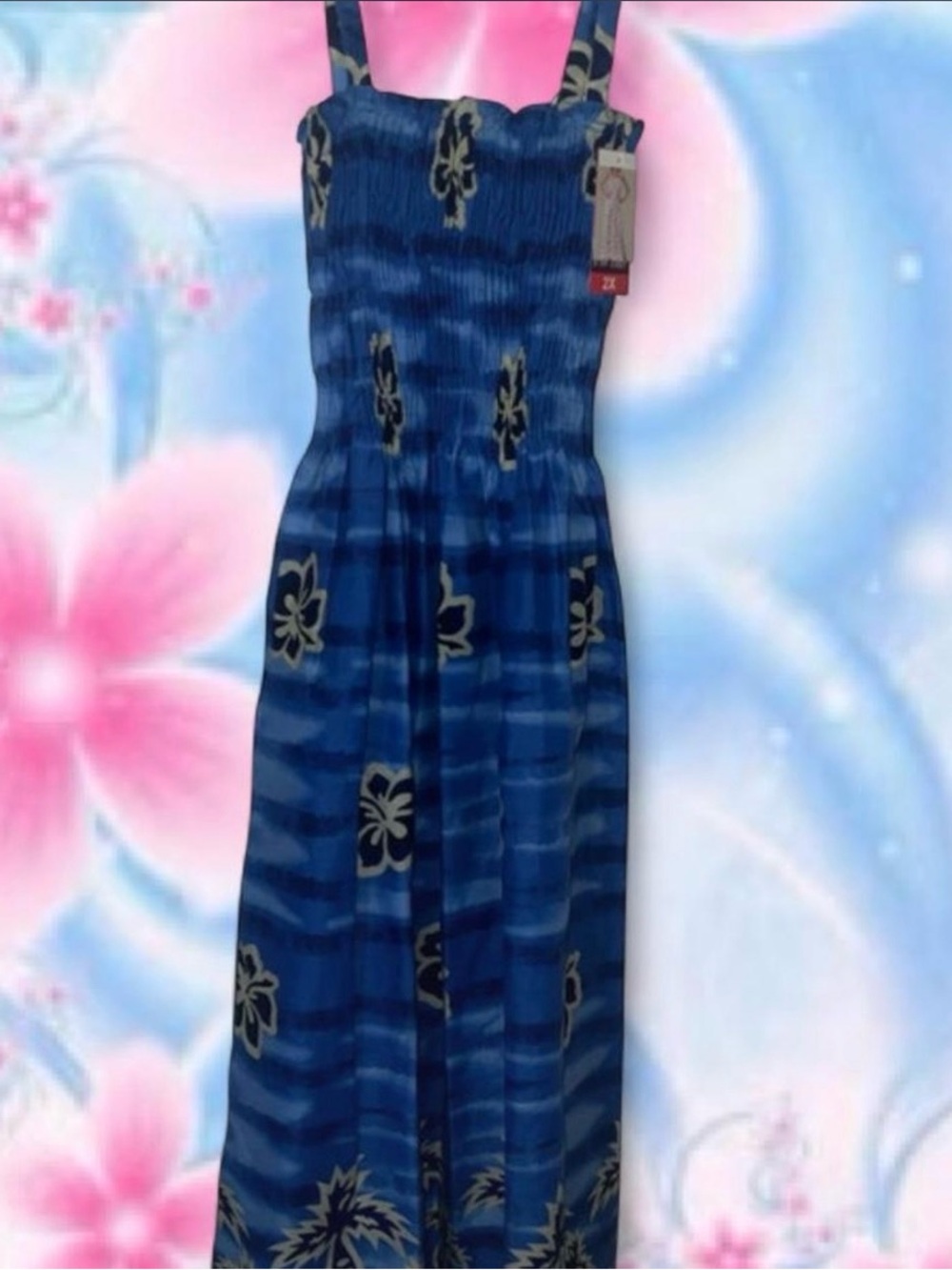 Vintage 2000s Hawaiian Hibiscus Dress